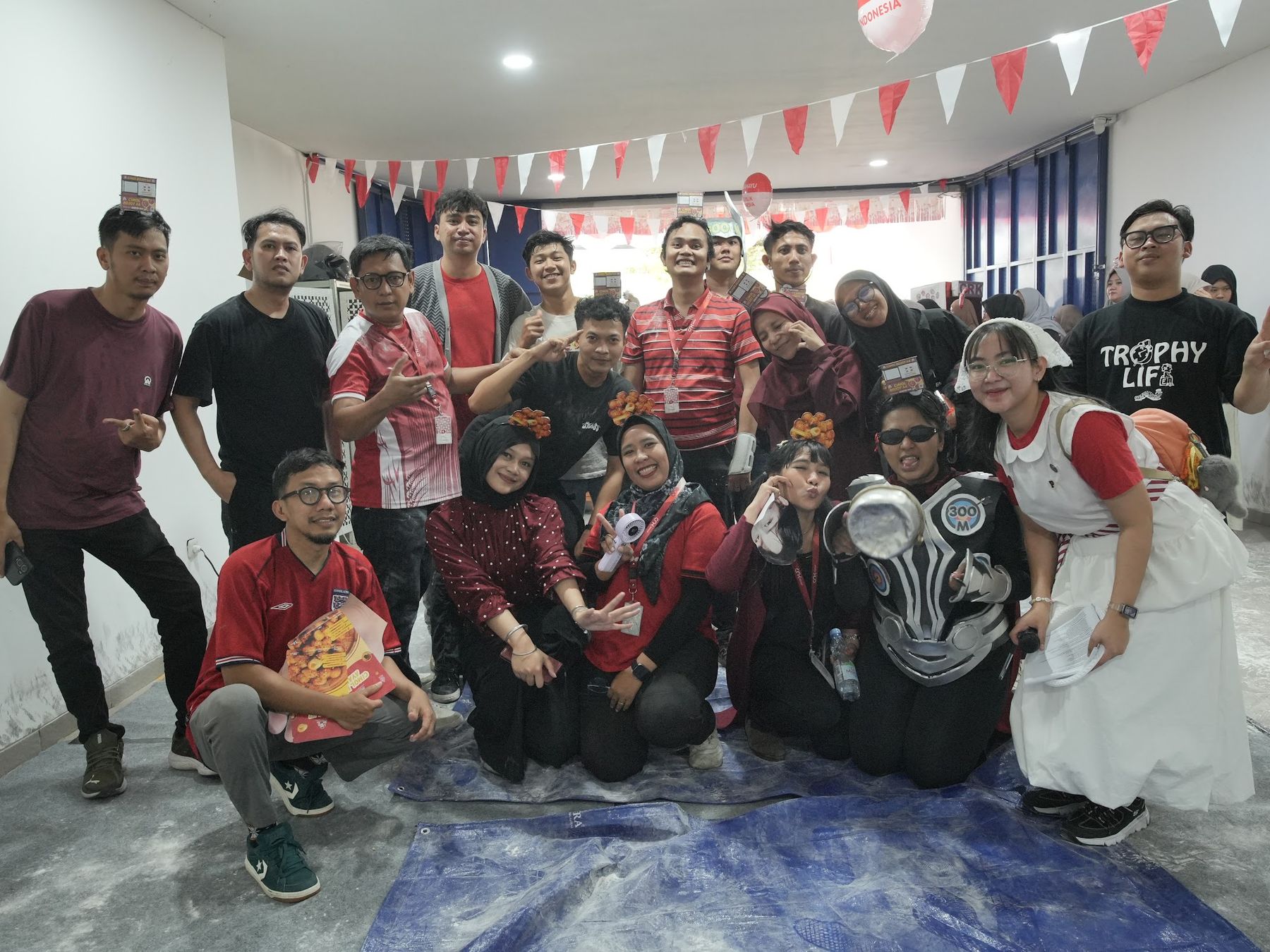 Foto bersama selepas lomba 17 Agustus